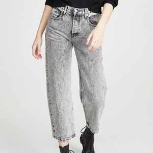 Alexander Wang Curb Cropped Straight Leg Jeans